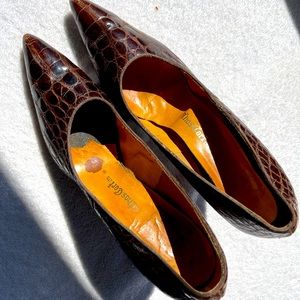 Vintage 1950s Thomas Cort alligator heels